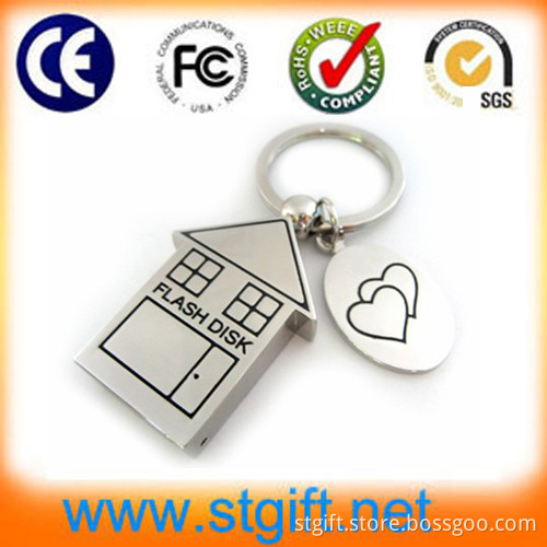 Beautiful House Shaped Jewelry USB Pendrive With1GB~64GB
